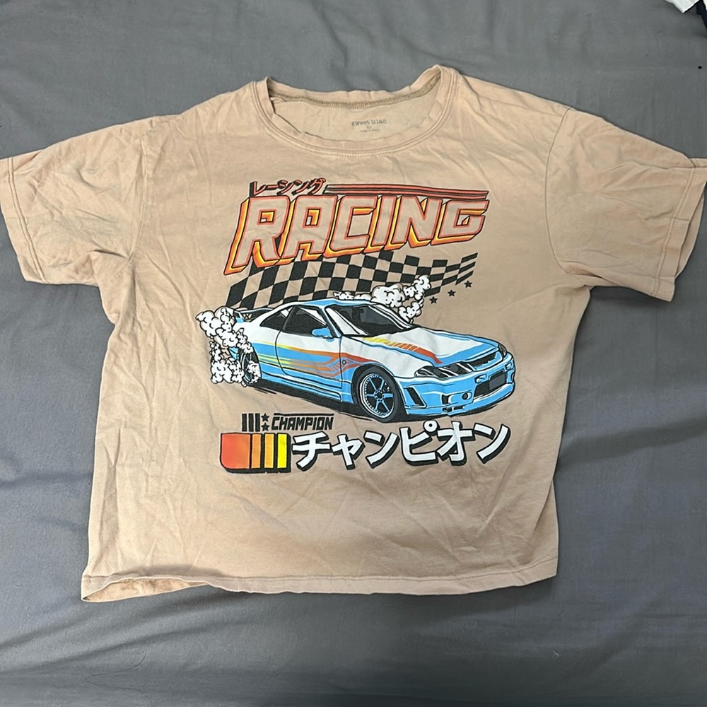 Race car kids shirt, size xl